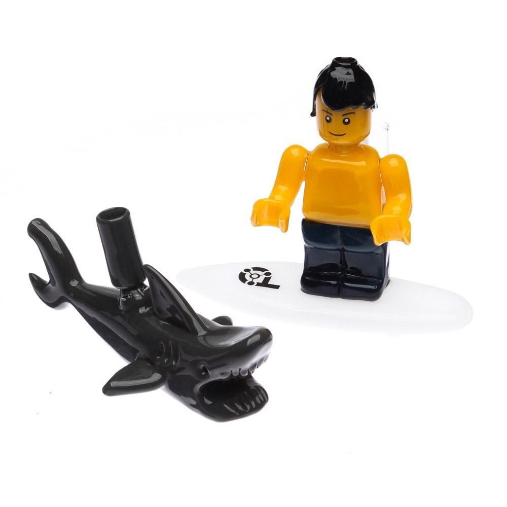 historie Biskop bagage EF Norris - Surfer Lego Man with Shark Dab Rig Set - 420 Glass Search
