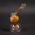 Mad Hatters Glass Fumed Sidecar Bubbler – Large