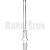 18mm Male To 18mm Male Downstem Vapor Standard Diffuser Clear 4″