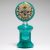 Glass by Ging – Carved Disc Rig V2 – Full Aqua 3rd Eye Skull
