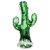 Boo Glass Standing Cactus Chillum Hand Pipe