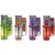 Double Torch 2x Flame Translucent Assorted Colors Pack Of 3 3″