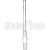 18mm Male To 18mm Male Downstem Vapor Standard Diffuser Clear 5″
