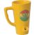 Yellow Rasta Hemp Leaf Coffee Mug Hand Pipe