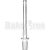 14mm Downstem Diffused 18mm Male Joint Clear 4″